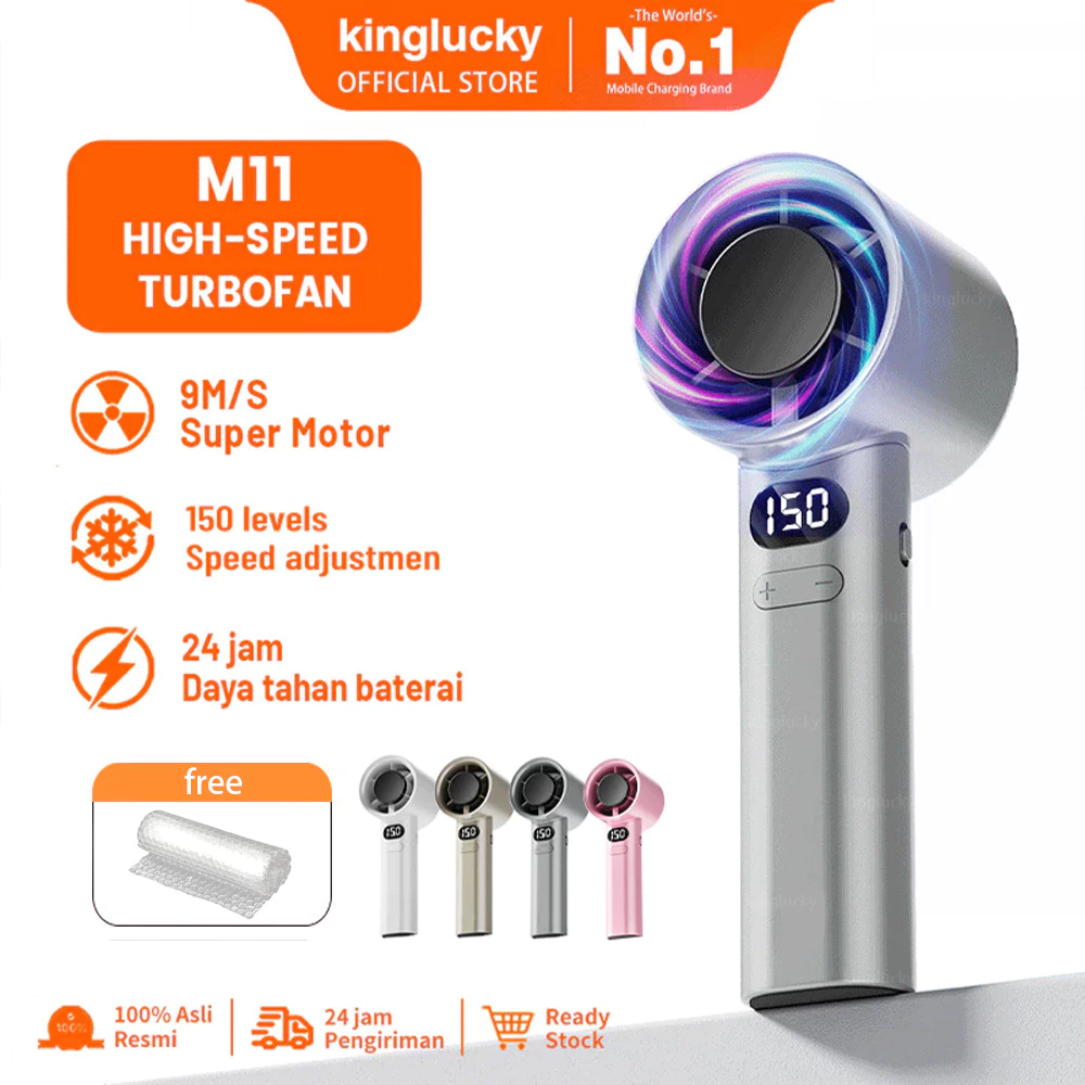 KING LUCKY Kipas Angin Mini Portable High-speed Mini Kipas Tangan 16500RPM